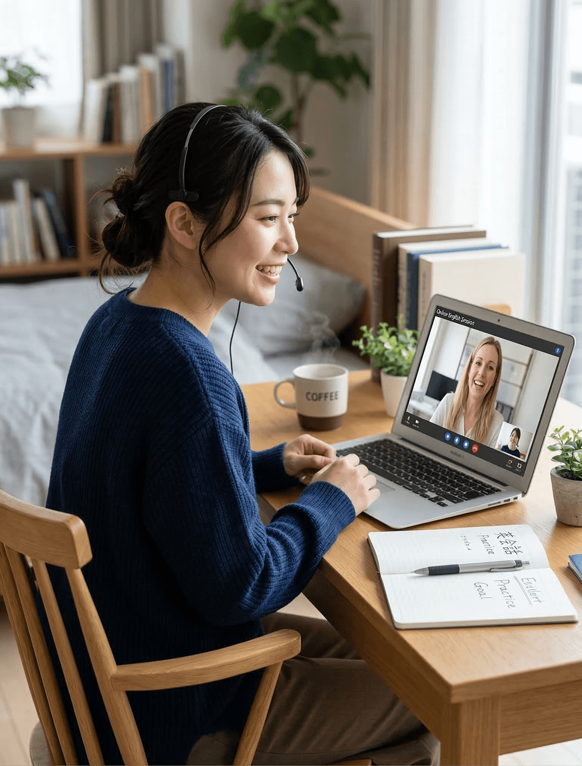 LaLa GLOBAL LANGUAGE の会話レッスンイメージ