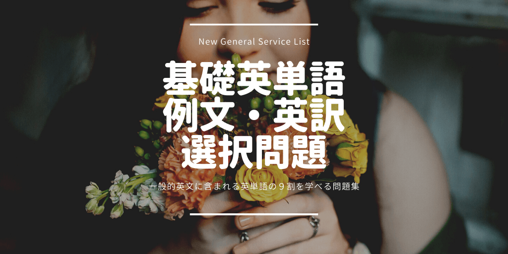 基礎英単語（NGSL）/ 例文 / 英訳 / 選択問題の画像