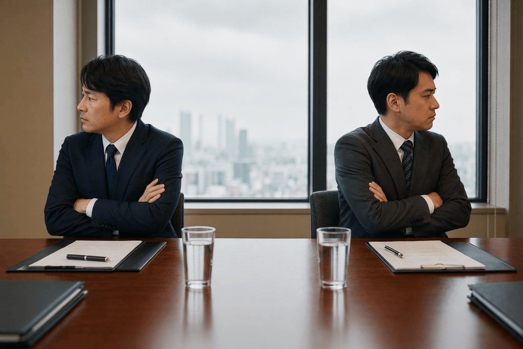 跡切れる