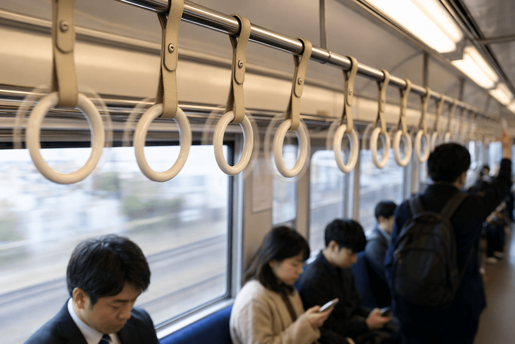 揺れる