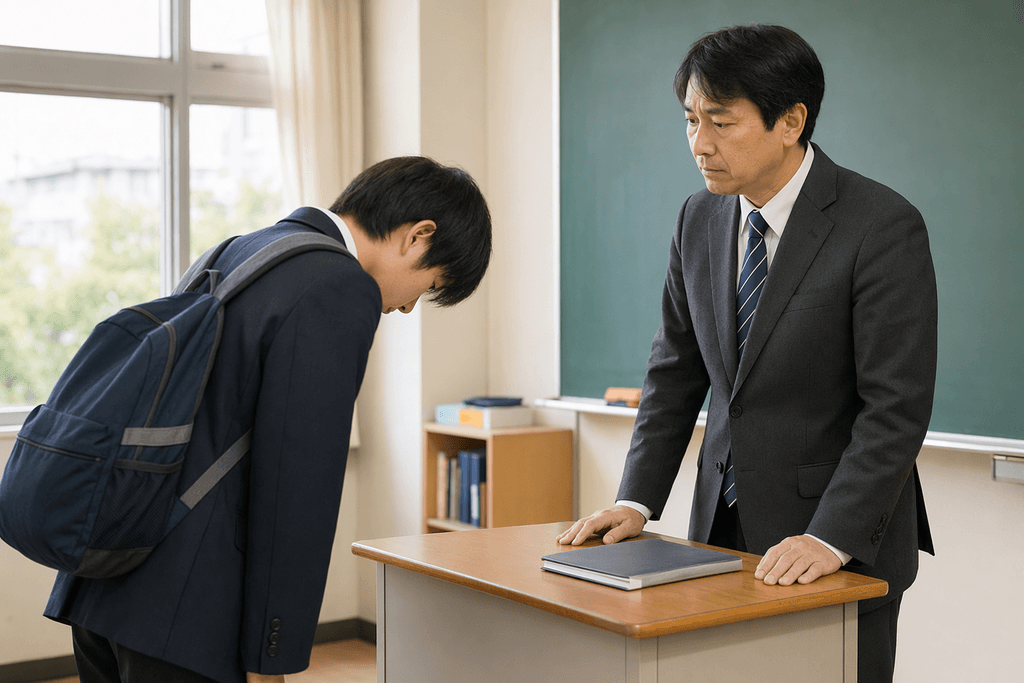 謝る