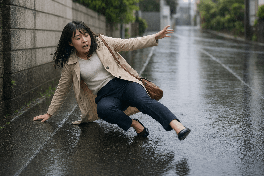滑る