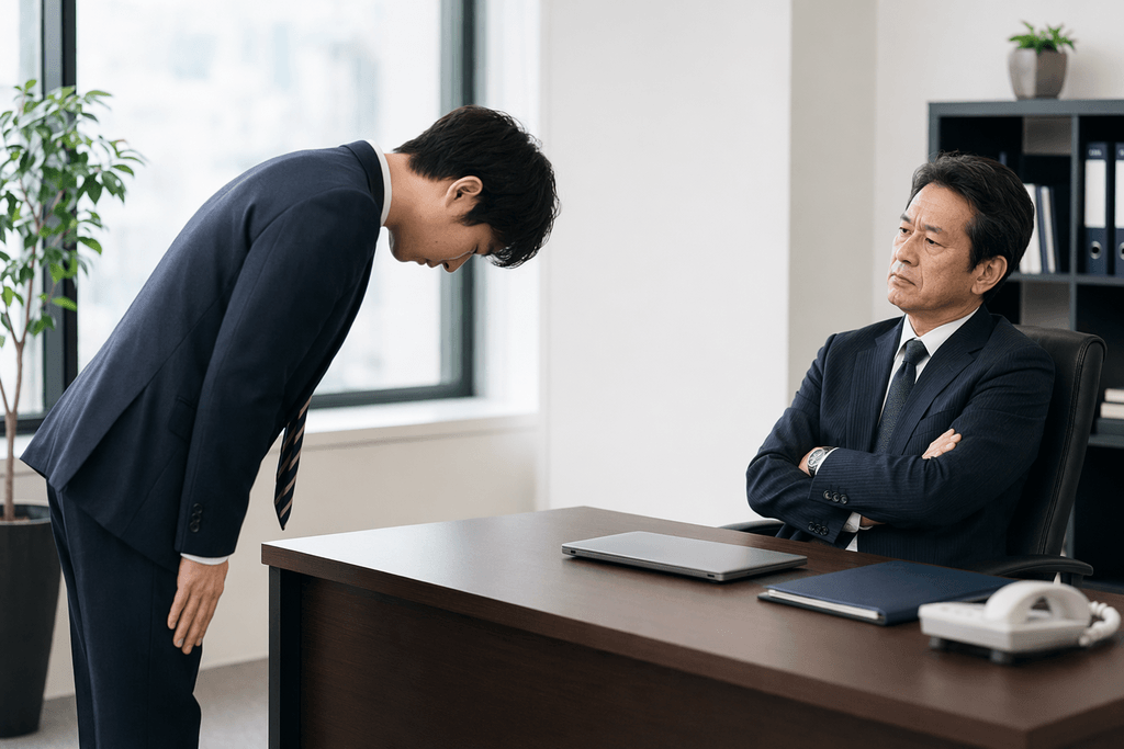 詫びる