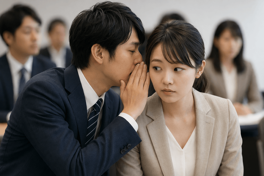 ささやく