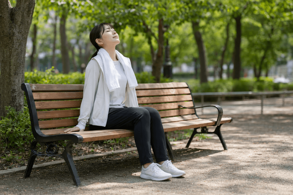 腰掛ける