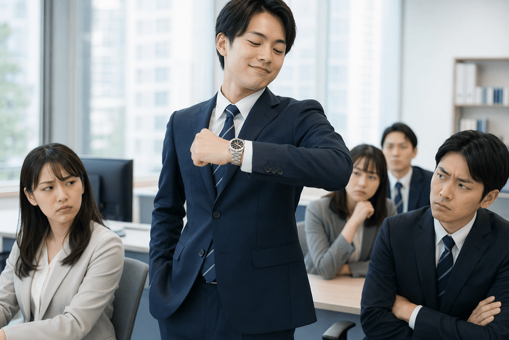 見せびらかす