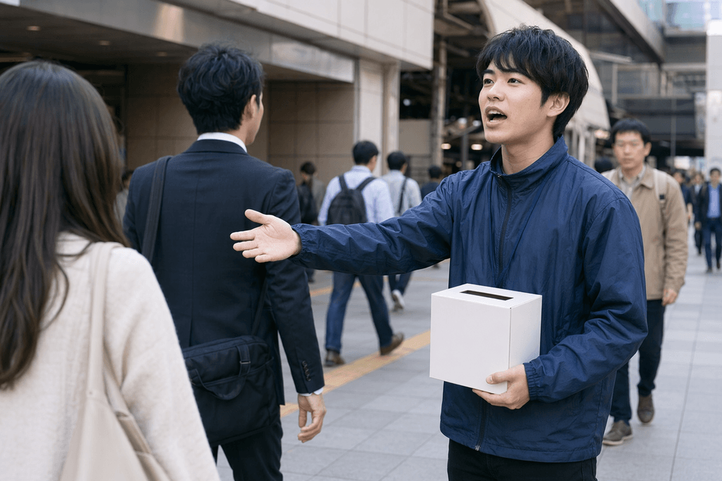 呼びかける