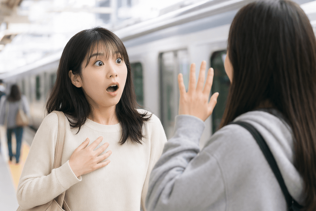 びっくりする
