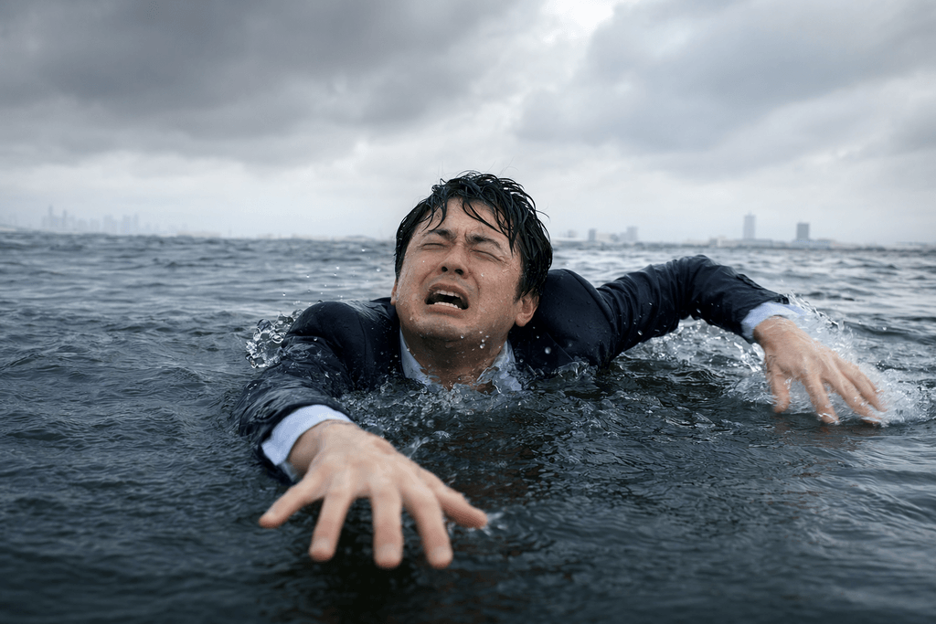 藻掻く