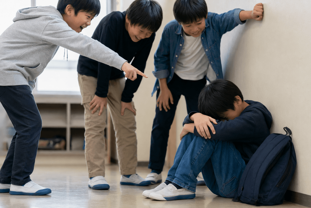 いじめる