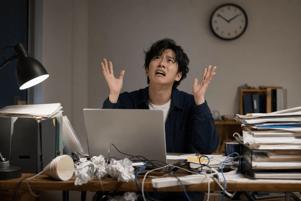 お手上げ