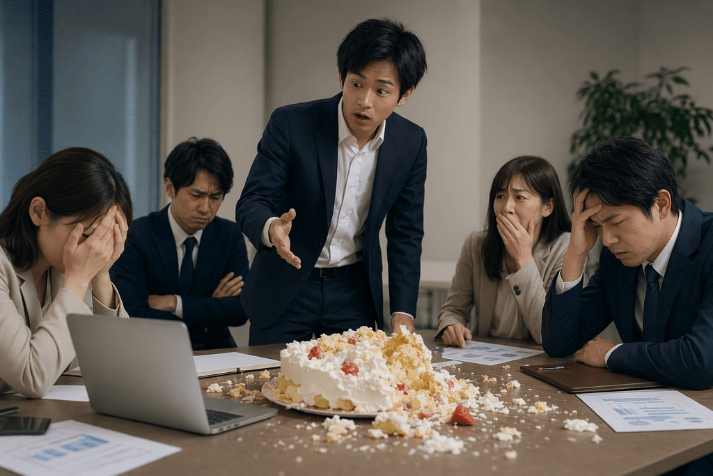台無し