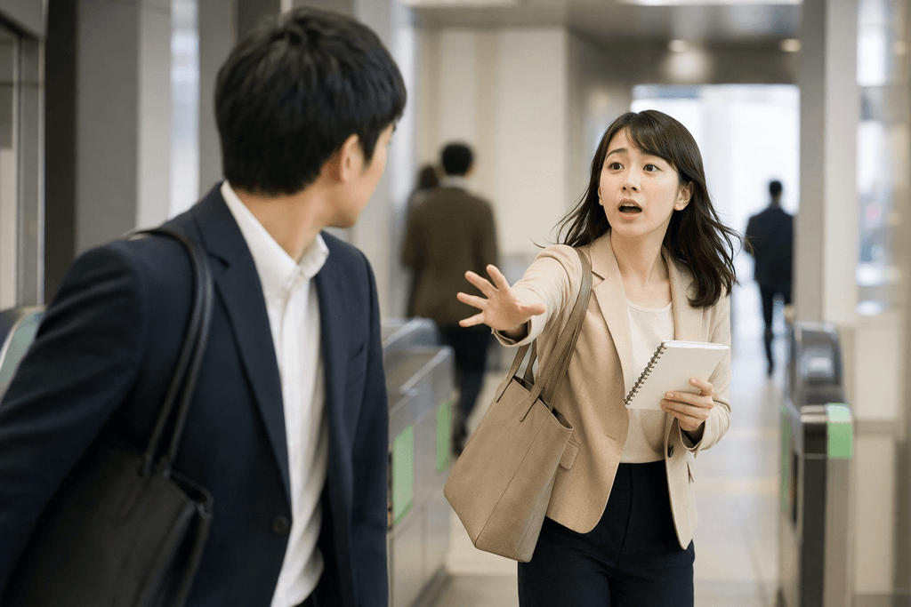 呼び止める