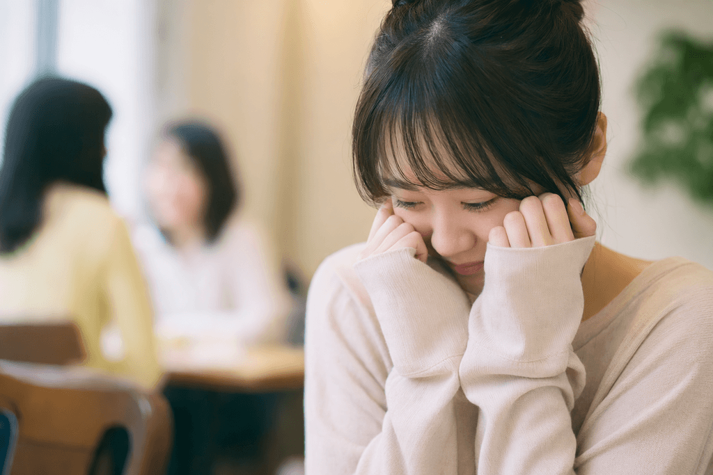 恥じらう