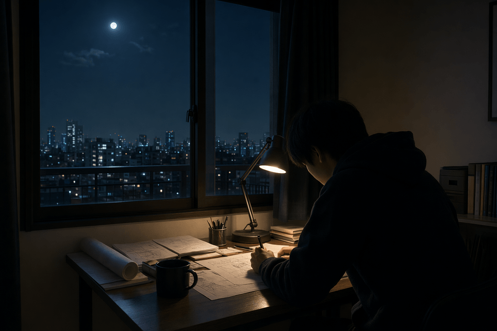 夜更け