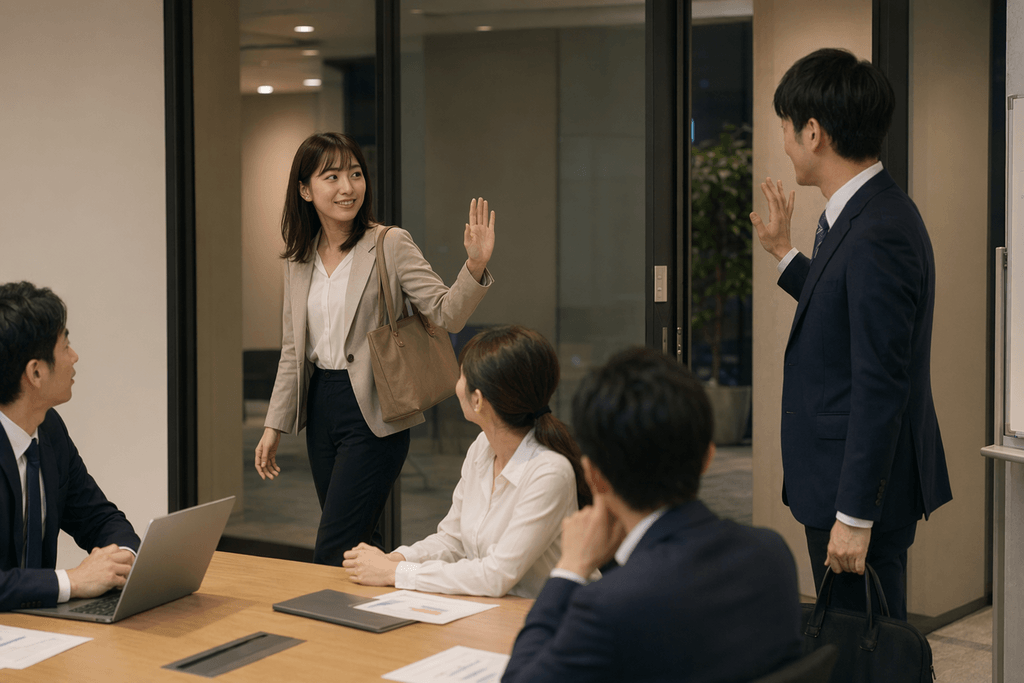 お先に