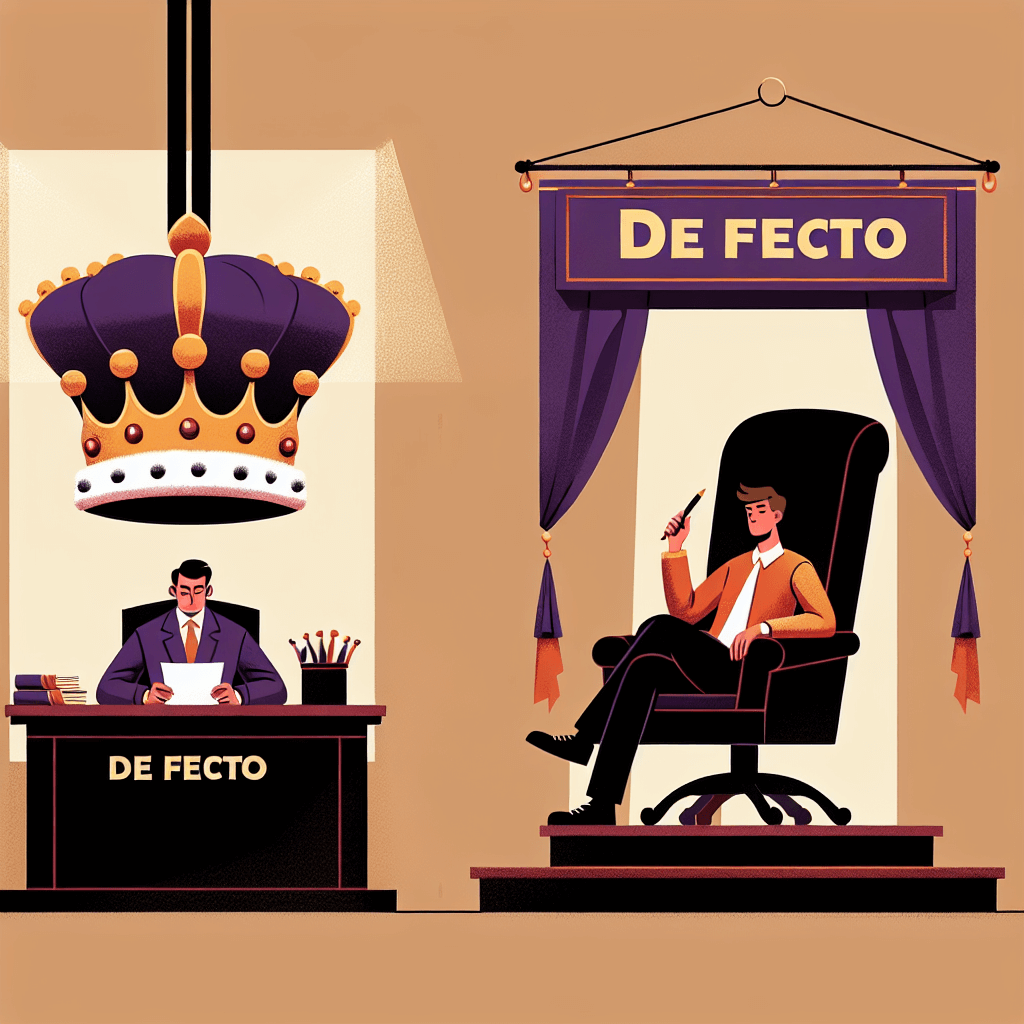 de facto