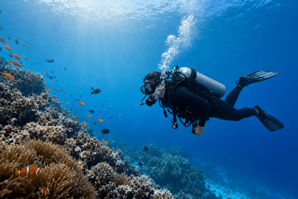 diving