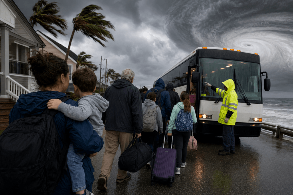evacuate