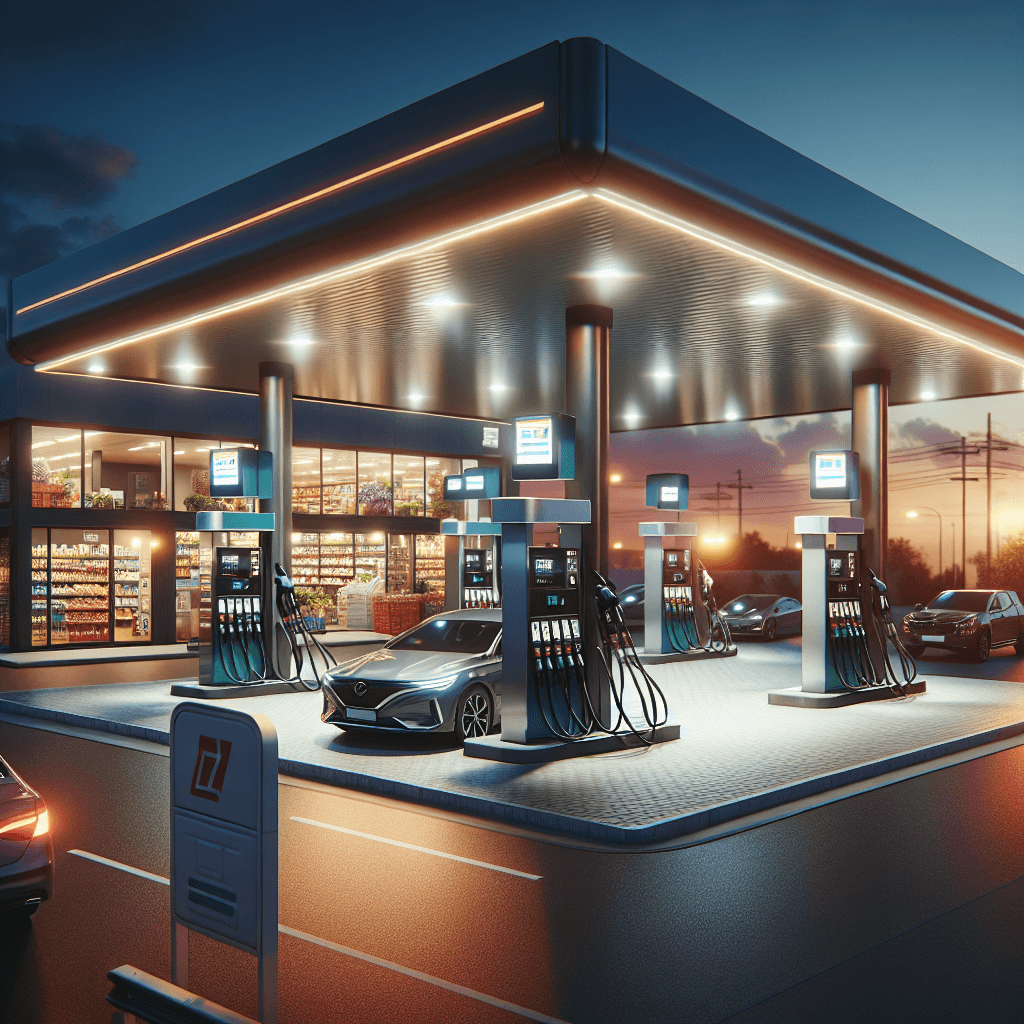 gas station