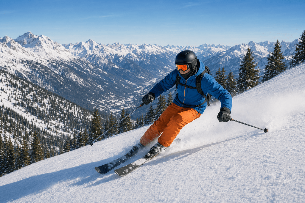 skiing