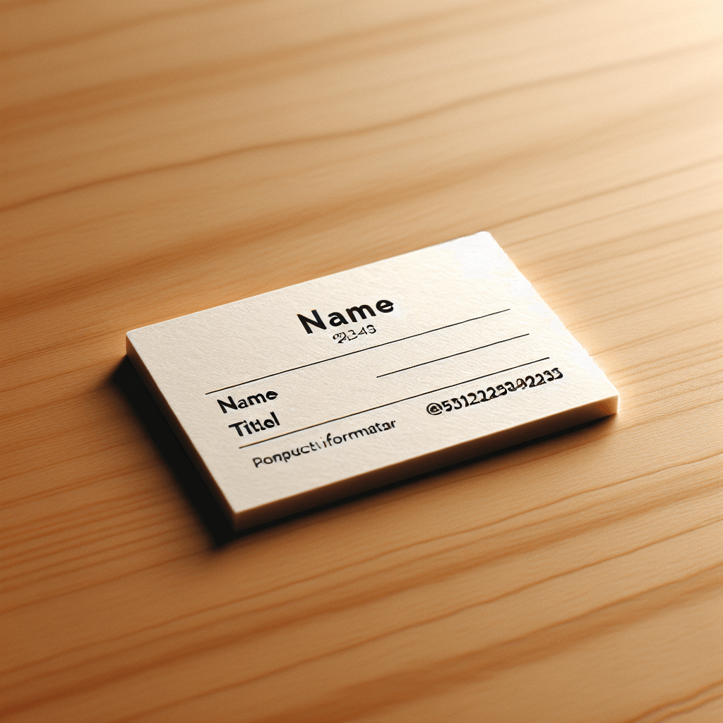 business card