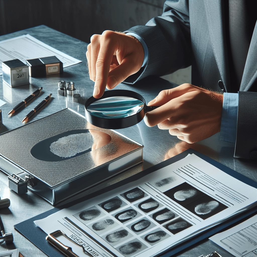 Forensic evidence such as fingerprints