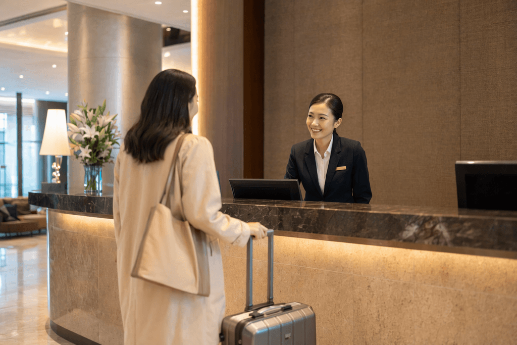 check-in desk