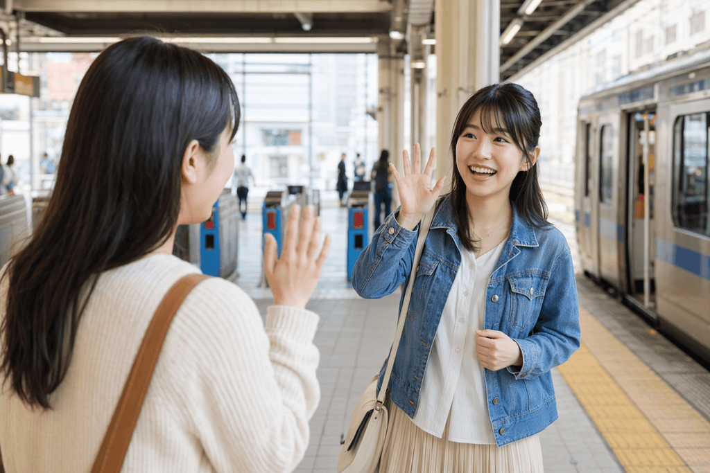 会う