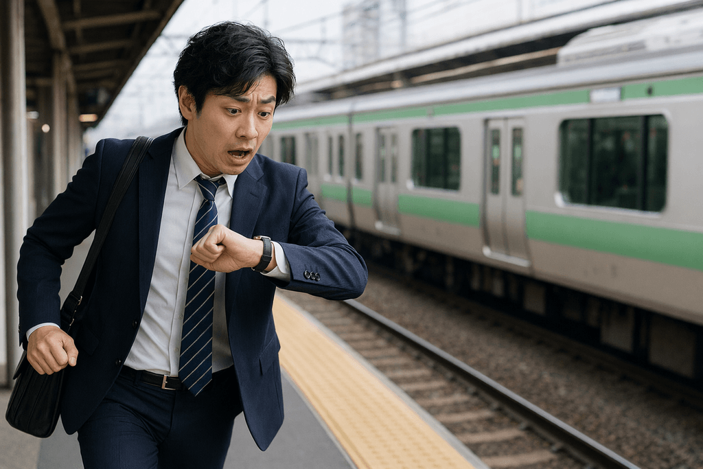 遅れる