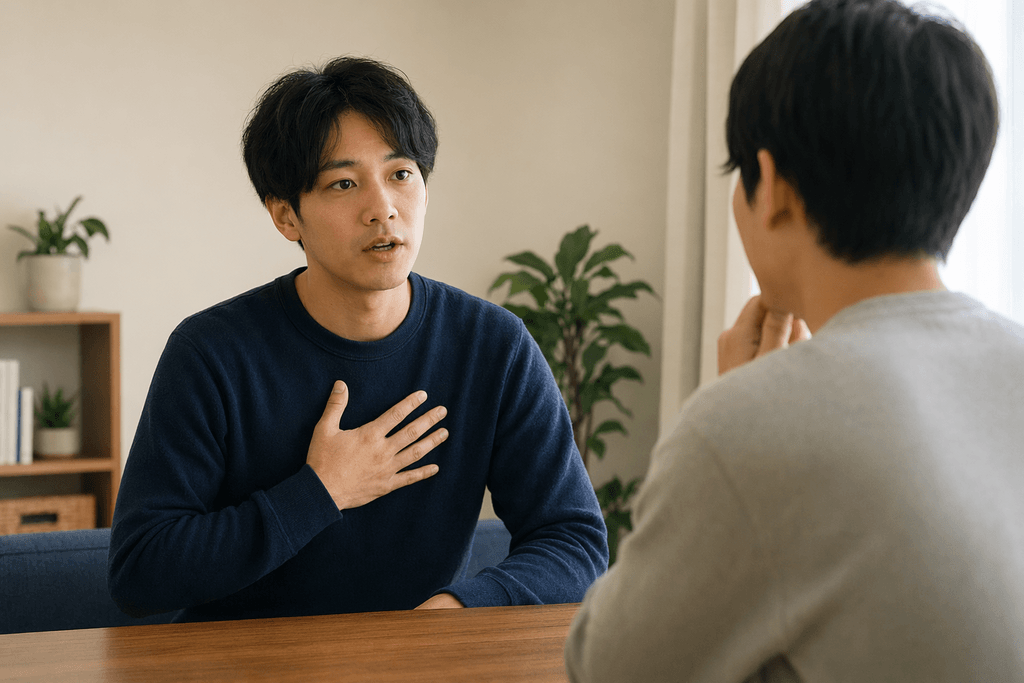 言う