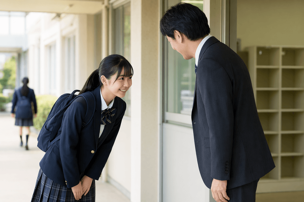 挨拶する