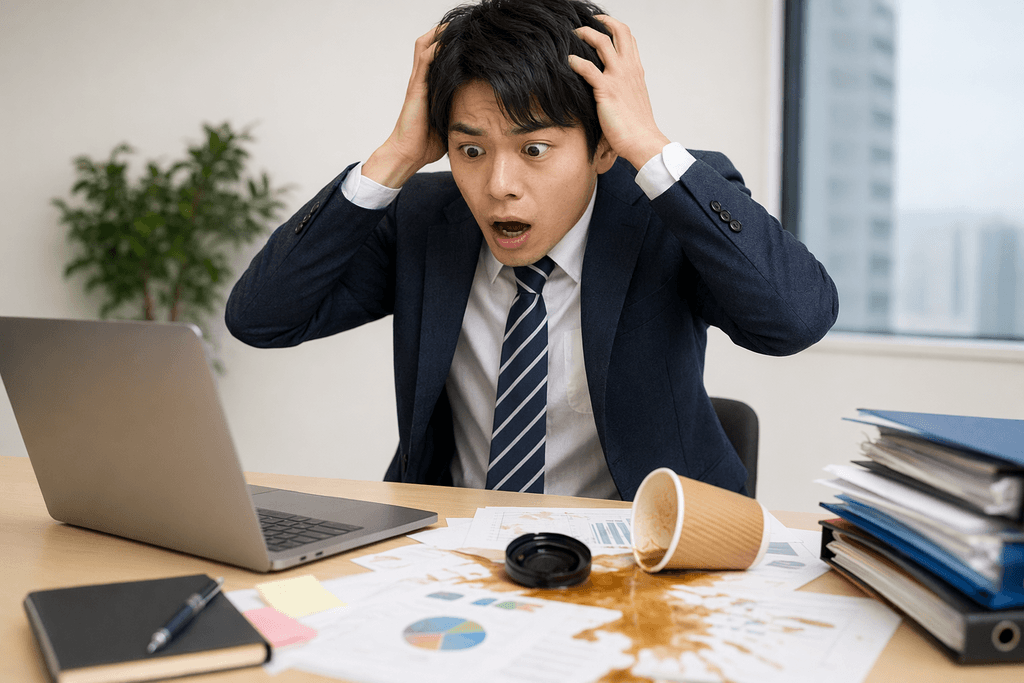 慌てる