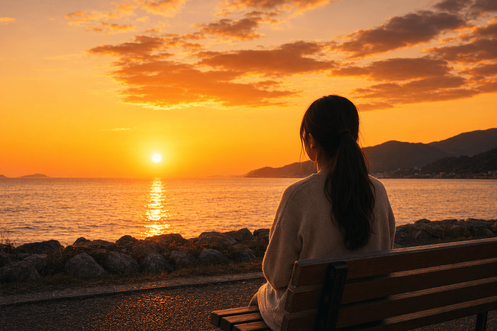 夕日